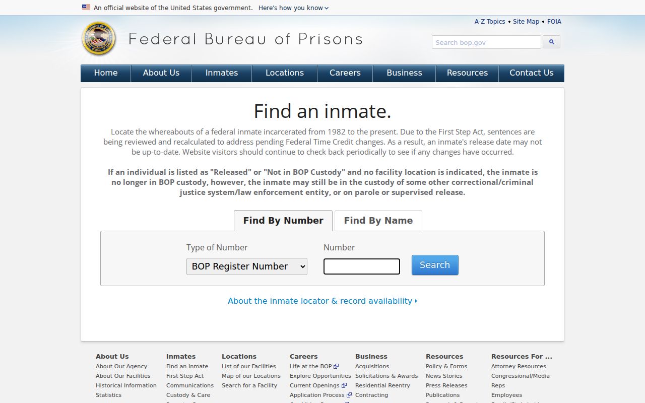 Smith County arrest records and federal inmate locator