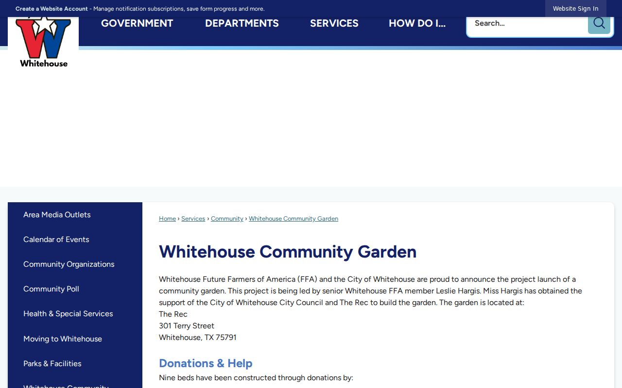 Whitehouse criminal records source at Whitehouse Police Department